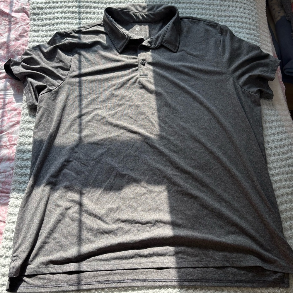 All in Motion Gray Polo Shirt Athletic Style